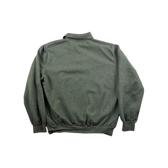 VALDA by Toscano Men's Green Merino Wool Long Sleeve Polo Sweater Size XXL - Picture 6 of 6